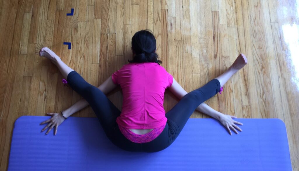Yan in a yoga posture - Yan Yoga gallery