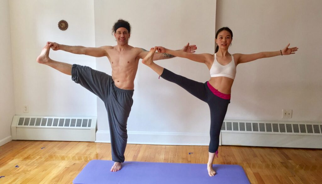 Yan practising yoga - Yan Yoga gallery