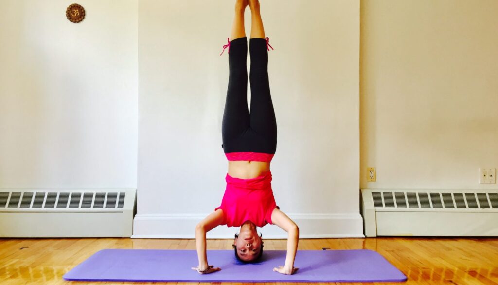 Yan in a yoga posture - Yan Yoga gallery