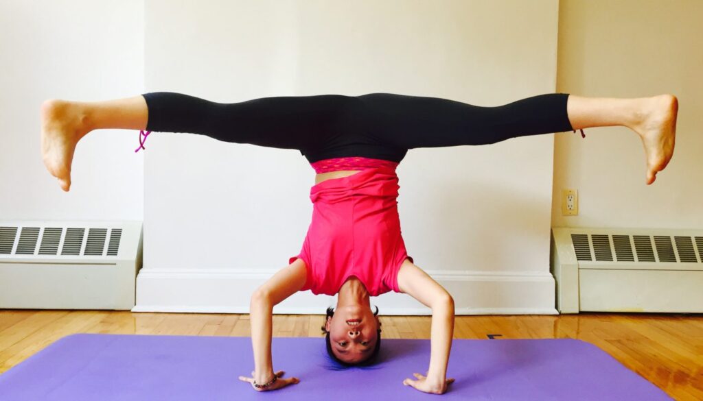 Yan during yoga practice - Yan Yoga gallery